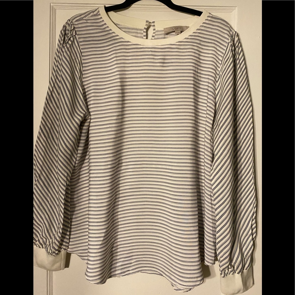 Ann Taylor Loft Striped blouse